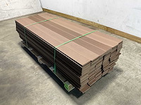 Bamdura composiet vlonderplank - bruin - 220x14,3x2,2 cm (40x) - afbeelding 1 van  7