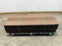 Bamdura composiet vlonderplank - bruin - 220x14,3x2,2 cm (40x) - afbeelding 2 van  7