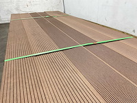 Bamdura composiet vlonderplank - bruin - 220x14,3x2,2 cm (40x) - afbeelding 3 van  7