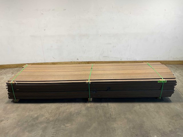 Bamdura composiet vlonderplank - bruin - 360x14,3x2,2 cm (114x) - afbeelding 1 van  5