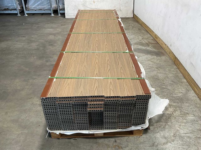 Bamdura composiet vlonderplank - bruin - 360x14,3x2,2 cm (122x) - afbeelding 3 van  7