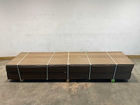 Bamdura composiet vlonderplank - bruin - 360x14,3x2,2 cm (129x) - afbeelding 2 van  8