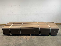 Bamdura composiet vlonderplank - bruin - 360x14,3x2,2 cm (133x) - afbeelding 1 van  4