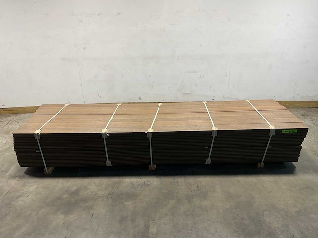 Bamdura composiet vlonderplank - bruin - 360x14,3x2,2 cm (139x) - afbeelding 1 van  9