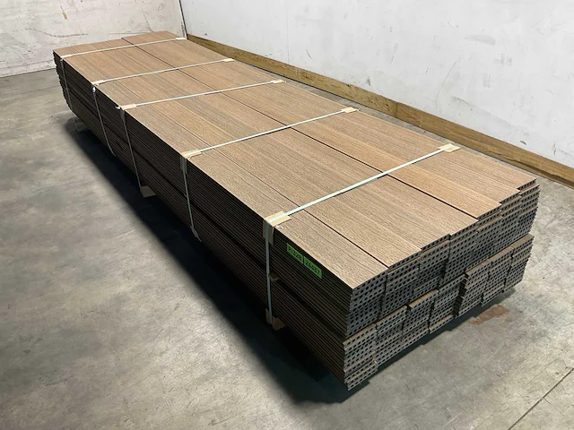 Bamdura composiet vlonderplank - bruin - 360x14,3x2,2 cm (139x) - afbeelding 2 van  9