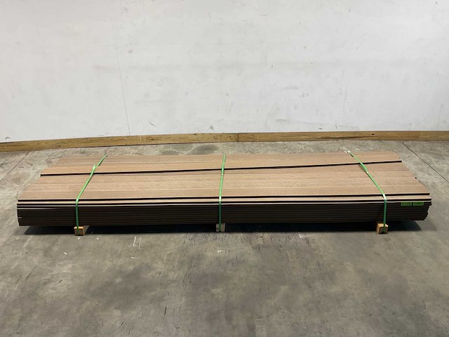 Bamdura composiet vlonderplank - bruin - 360x14,3x2,2 cm (69x) - afbeelding 2 van  9