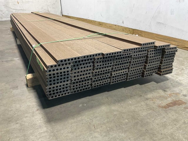Bamdura composiet vlonderplank - bruin - 360x14,3x2,2 cm (69x) - afbeelding 6 van  9