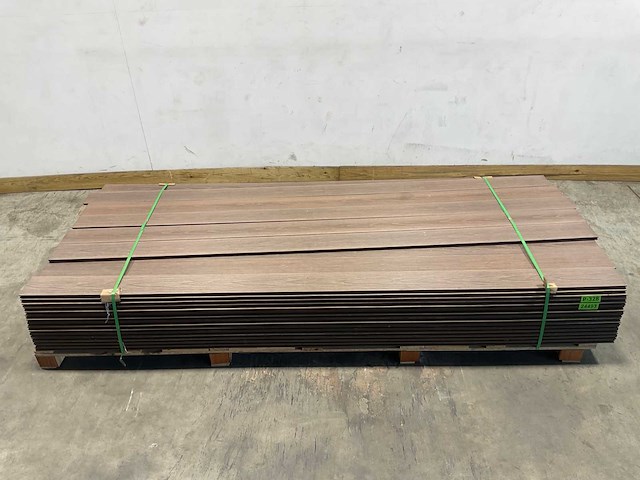 Bamdura composiet vlonderplank - donkerbruin - 280x14,3x2,2 cm (113x) - afbeelding 2 van  8