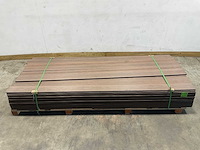 Bamdura composiet vlonderplank - donkerbruin - 280x14,3x2,2 cm (113x) - afbeelding 2 van  8
