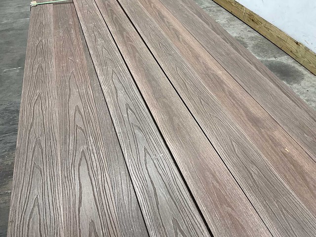 Bamdura composiet vlonderplank - donkerbruin - 280x14,3x2,2 cm (113x) - afbeelding 3 van  8