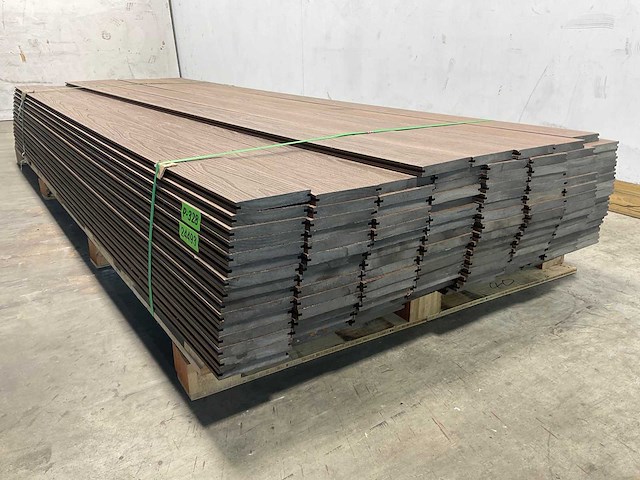 Bamdura composiet vlonderplank - donkerbruin - 280x14,3x2,2 cm (113x) - afbeelding 5 van  8