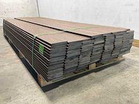Bamdura composiet vlonderplank - donkerbruin - 280x14,3x2,2 cm (113x) - afbeelding 5 van  8