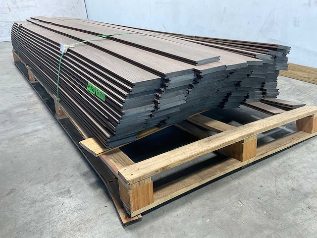 Bamdura composiet vlonderplank - donkerbruin - 280x14,3x2,2 cm (113x) - afbeelding 4 van  7