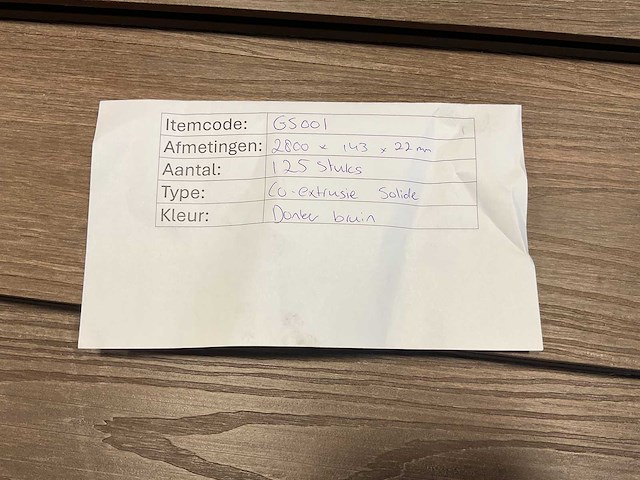Bamdura composiet vlonderplank - donkerbruin - 280x14,3x2,2 cm (113x) - afbeelding 6 van  7