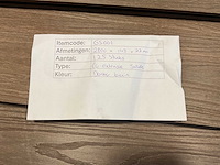 Bamdura composiet vlonderplank - donkerbruin - 280x14,3x2,2 cm (113x) - afbeelding 6 van  7