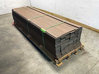 Bamdura composiet vlonderplank - donkerbruin - 300x14,3x2,2 cm (146x) - afbeelding 1 van  8