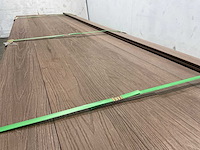 Bamdura composiet vlonderplank - donkerbruin - 300x14,3x2,2 cm (146x) - afbeelding 3 van  8