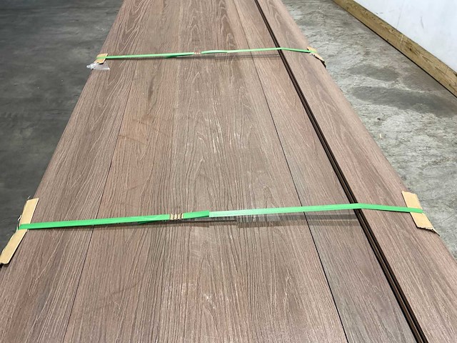 Bamdura composiet vlonderplank - donkerbruin - 300x14,3x2,2 cm (146x) - afbeelding 4 van  8