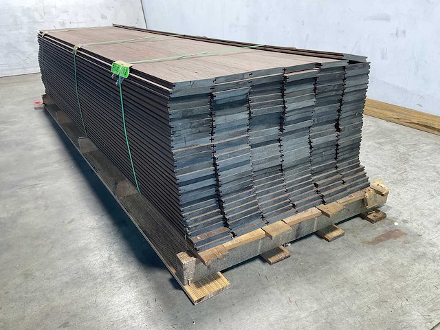 Bamdura composiet vlonderplank - donkerbruin - 300x14,3x2,2 cm (146x) - afbeelding 5 van  8