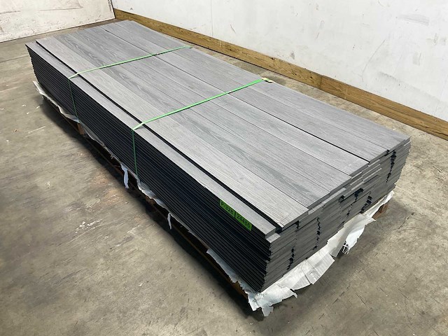 Bamdura composiet vlonderplank - donkergrijs - 280x14,3x2,2 cm (106x) - afbeelding 1 van  4