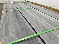 Bamdura composiet vlonderplank - donkergrijs - 280x14,3x2,2 cm (74x) - afbeelding 3 van  8