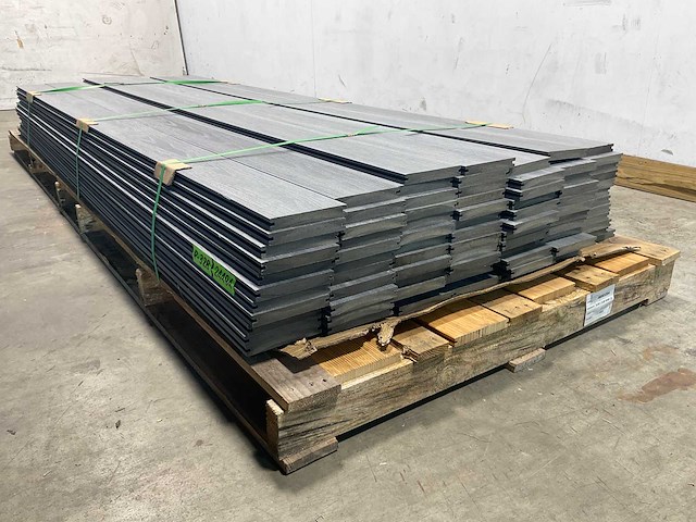 Bamdura composiet vlonderplank - donkergrijs - 280x14,3x2,2 cm (74x) - afbeelding 5 van  8