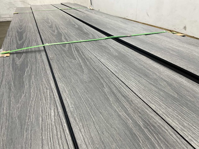 Bamdura composiet vlonderplank - donkergrijs - 280x14,3x2,2 cm (95x) - afbeelding 3 van  8