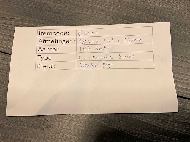 Bamdura composiet vlonderplank - donkergrijs - 280x14,3x2,2 cm (95x) - afbeelding 3 van  3