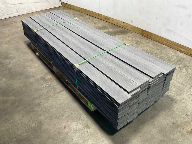 Bamdura composiet vlonderplank - donkergrijs - 280x14,3x2,2 cm (95x) - afbeelding 1 van  8