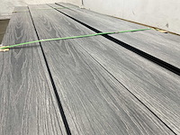 Bamdura composiet vlonderplank - donkergrijs - 280x14,3x2,2 cm (95x) - afbeelding 3 van  8