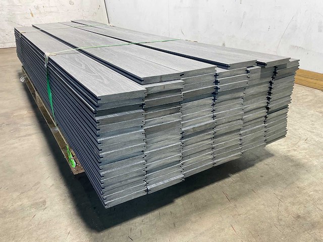 Bamdura composiet vlonderplank - donkergrijs - 280x14,3x2,2 cm (95x) - afbeelding 5 van  8