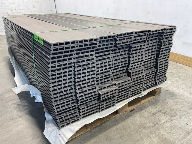 Bamdura composiet vlonderplank - grijs - 220x14,3x2,2 cm (139x) - afbeelding 1 van  2