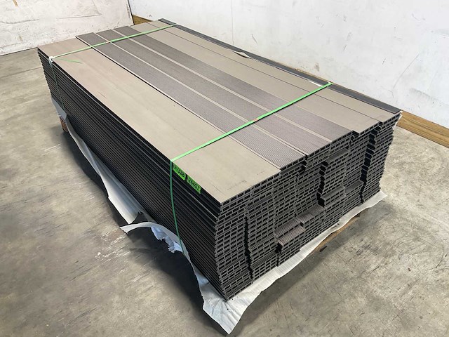Bamdura composiet vlonderplank - grijs - 220x14,3x2,2 cm (139x) - afbeelding 1 van  8