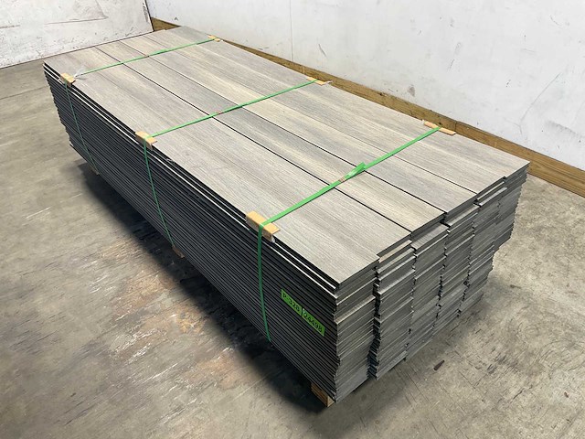 Bamdura composiet vlonderplank - grijs - 220x14,3x2,2 cm (140x) - afbeelding 1 van  8