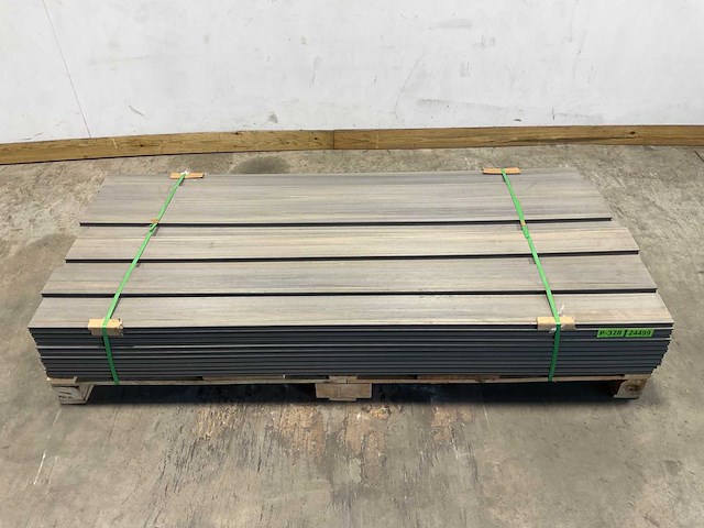 Bamdura composiet vlonderplank - grijs - 220x14,3x2,2 cm (74x) - afbeelding 1 van  2