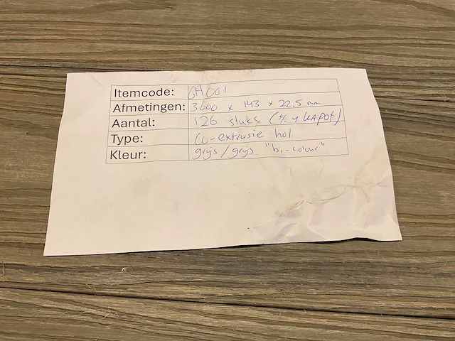 Bamdura composiet vlonderplank - grijs - 360x14,3x2,2 cm (113x) - afbeelding 8 van  8