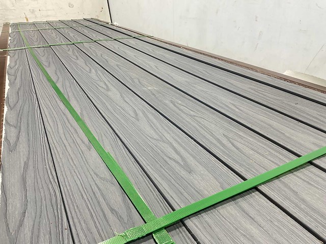 Bamdura composiet vlonderplank - grijs - 360x14,3x2,2 cm (123x) - afbeelding 1 van  4