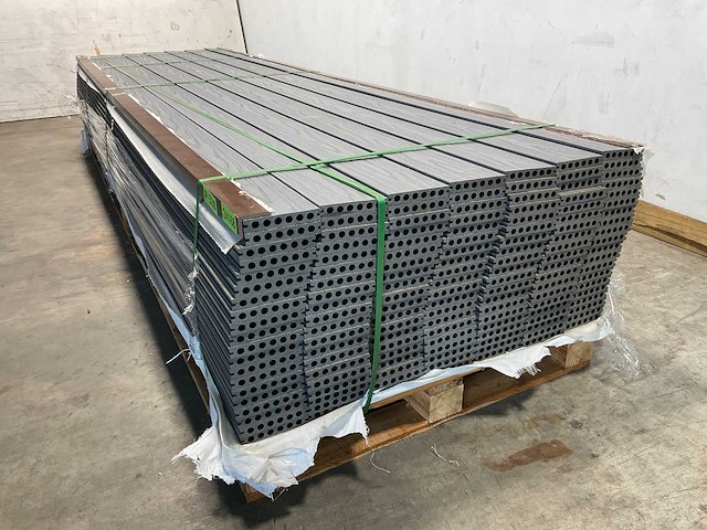 Bamdura composiet vlonderplank - grijs - 360x14,3x2,2 cm (123x) - afbeelding 5 van  8