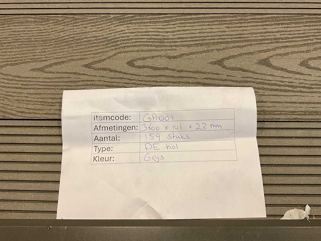 Bamdura composiet vlonderplank - grijs - 360x14,3x2,2 cm (137x) - afbeelding 4 van  4