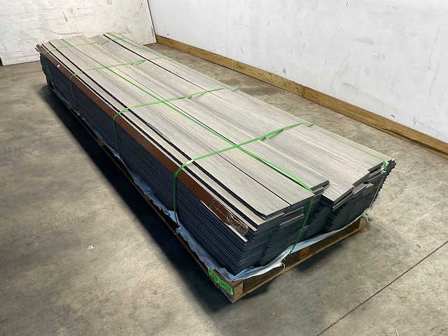 Bamdura composiet vlonderplank - grijs - 400x14,3x2,2 cm (122x) - afbeelding 1 van  6