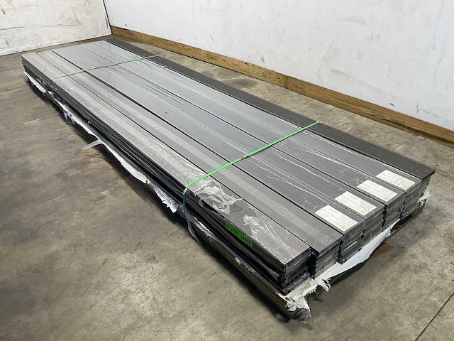 Bamdura composiet vlonderplank - grijs - 400x16x2,8 cm (32x) - afbeelding 1 van  6