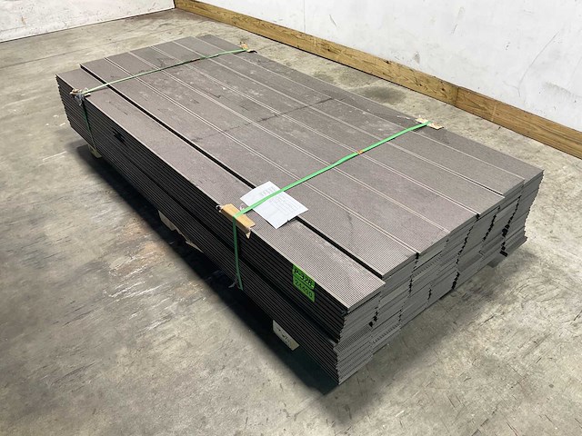Bamdura composiet vlonderplank - grijs geribbeld - 220x14,3x2,2 cm (105x) - afbeelding 1 van  8