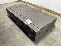 Bamdura composiet vlonderplank - grijs geribbeld - 220x14,3x2,2 cm (105x) - afbeelding 1 van  8