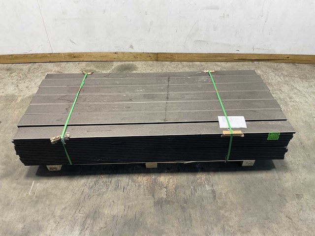 Bamdura composiet vlonderplank - grijs geribbeld - 220x14,3x2,2 cm (105x) - afbeelding 2 van  8