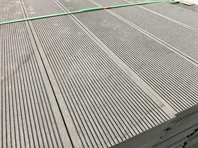 Bamdura composiet vlonderplank - grijs geribbeld - 220x14,3x2,2 cm (105x) - afbeelding 3 van  8
