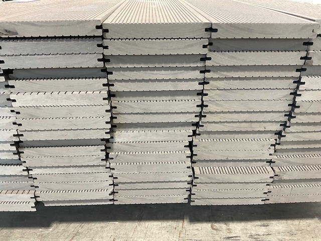 Bamdura composiet vlonderplank - grijs geribbeld - 220x14,3x2,2 cm (105x) - afbeelding 6 van  8