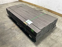 Bamdura composiet vlonderplank - grijs geribbeld - 220x14,3x2,2 cm (105x)