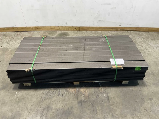 Bamdura composiet vlonderplank - grijs geribbeld - 220x14,3x2,2 cm (105x) - afbeelding 2 van  8