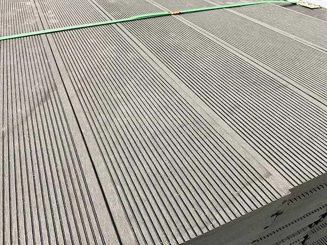 Bamdura composiet vlonderplank - grijs geribbeld - 220x14,3x2,2 cm (105x) - afbeelding 3 van  8