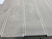 Bamdura composiet vlonderplank - grijs geribbeld - 220x14,3x2,2 cm (105x) - afbeelding 4 van  8